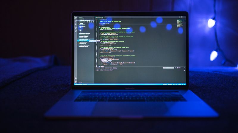 Ordinateur portable exécutant un notebook Python dans le cloud